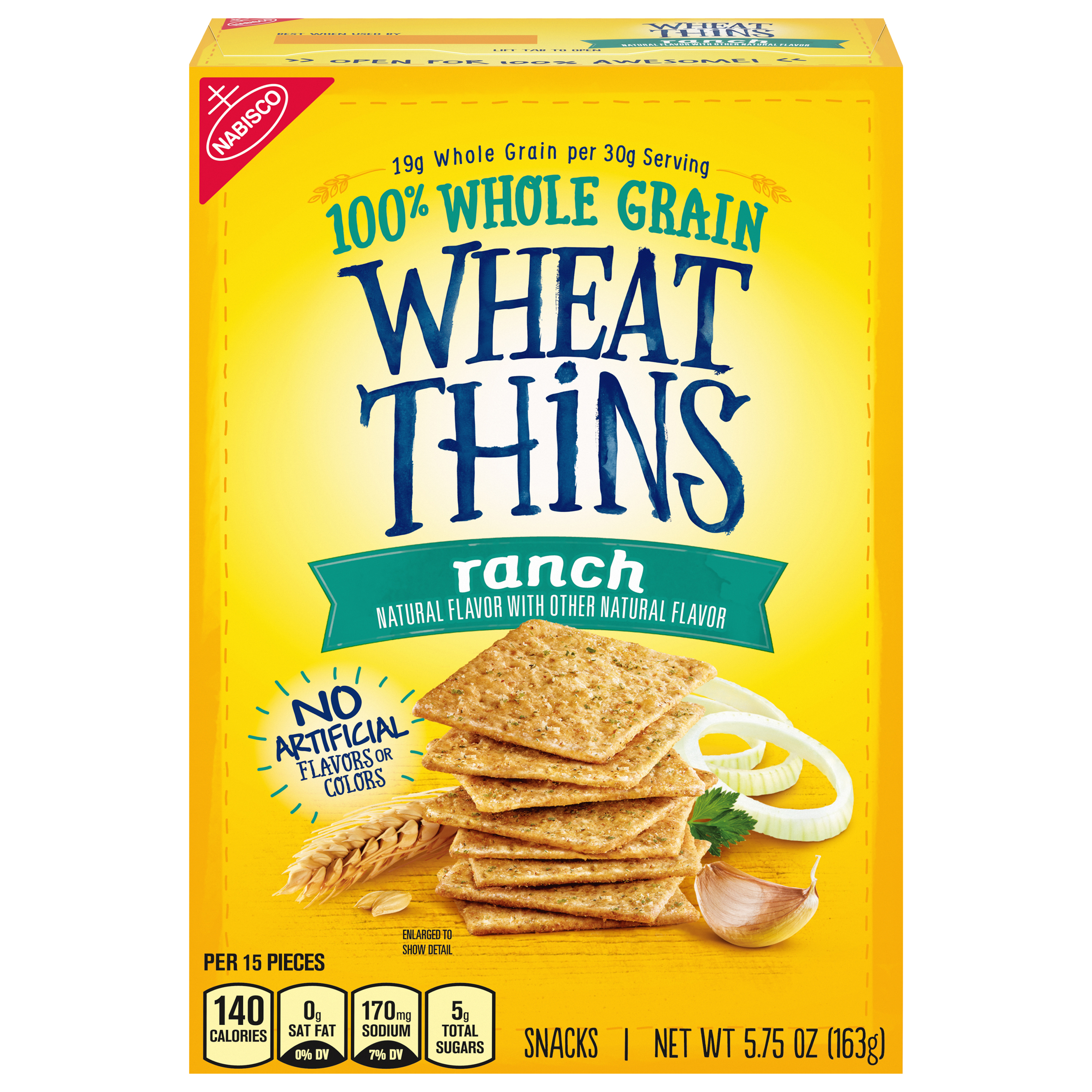WHEAT THINS Ranch Crackers-Convenience Pack 5.75 Oz