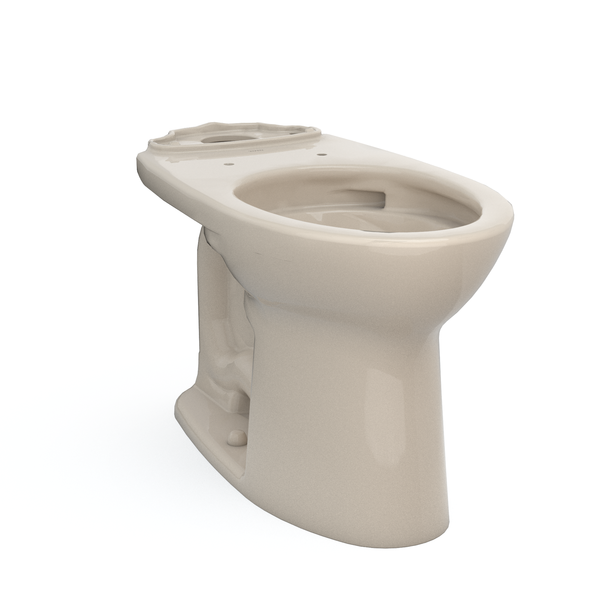 TOTO Drake Elongated TORNADO FLUSH Toilet Bowl with CEFIONTECT, Bone, Vitreous China, C776CEG#03