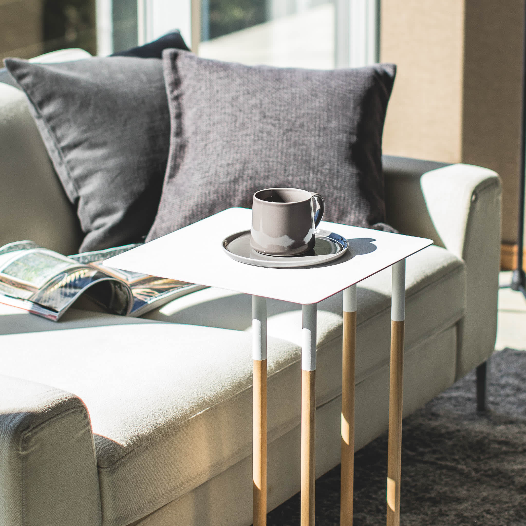 Over Sofa Side Table : Practical Over-Sofa Design