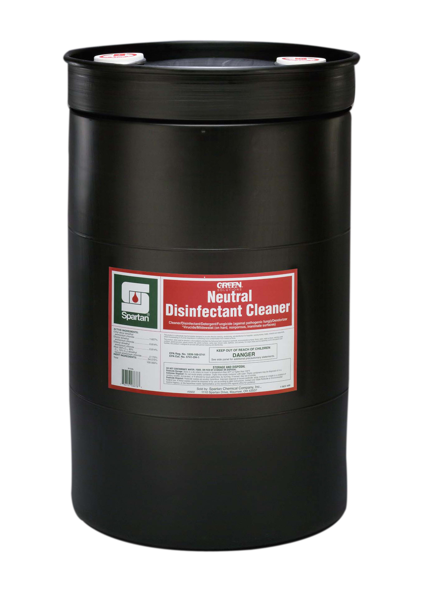 Spartan Chemical Company GS Neutral Disinfectant Cleaner, 30 GAL DRUM