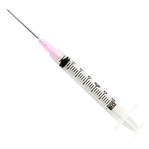 3 cc BD Luer-Lok™ Syringe w/18ga x 1 1/2" BD PrecisionGlide™ Needle, Regular Wall, Regular Bevel, Sterile - 100/Box