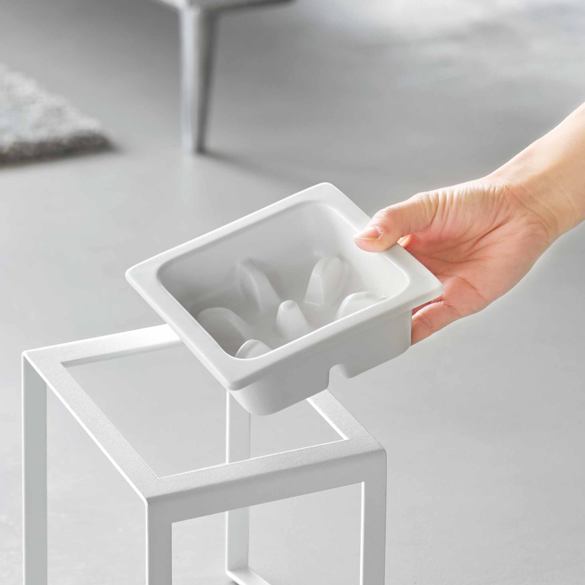 Angled Slow Feeder Pet Food Bowl Stand : Built-In Slow Feeder Bowl