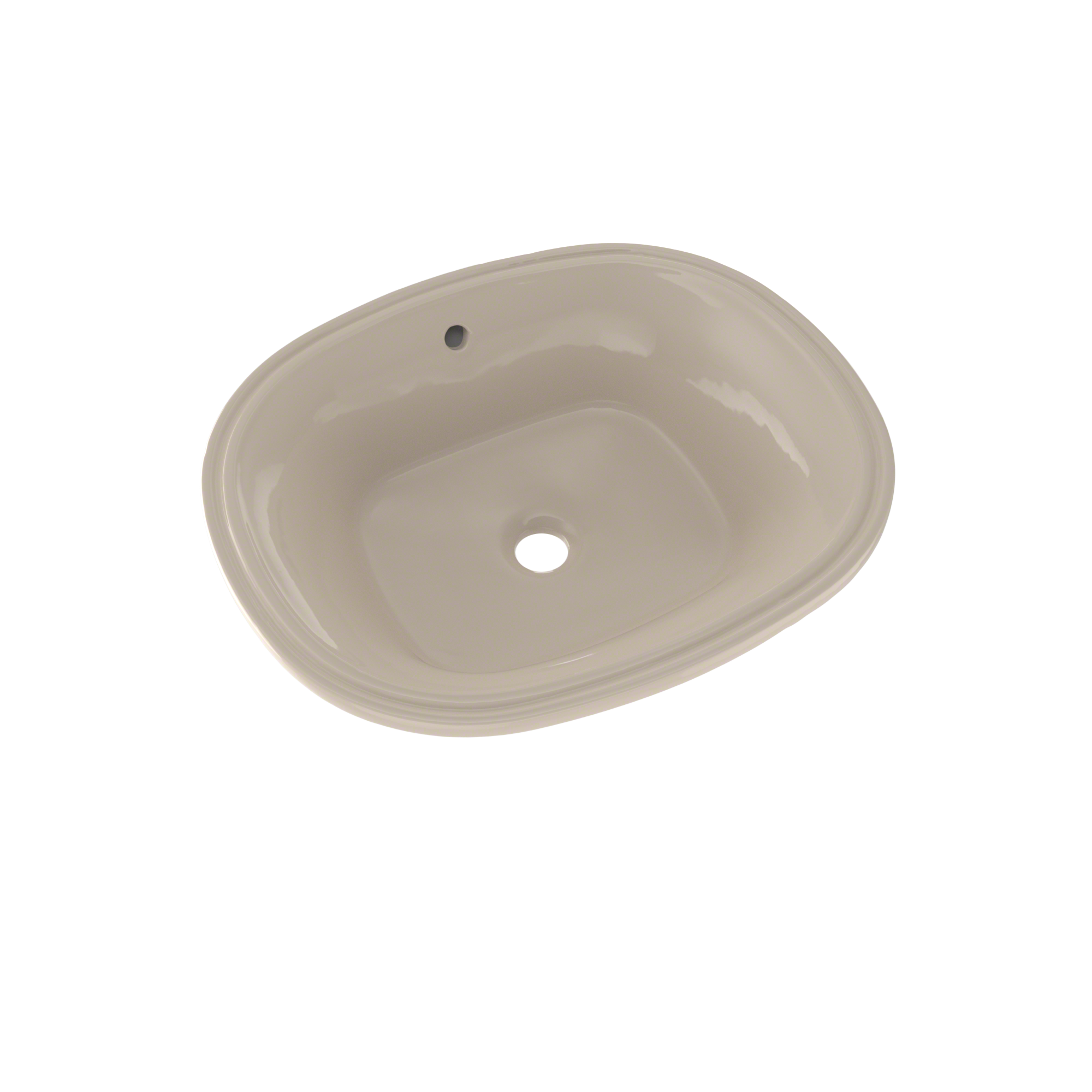 TOTO Maris 17-5/8" x 14-9/16" Oval Undermount Bathroom Sink with CEFIONTECT, Bone, Vitreous China, LT483G#03