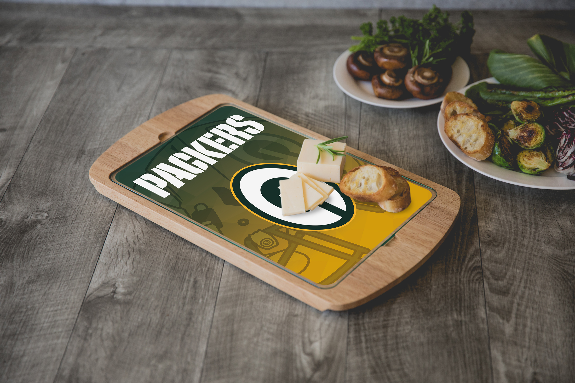 Green Bay Packers - Billboard Glass Top Serving Tray
