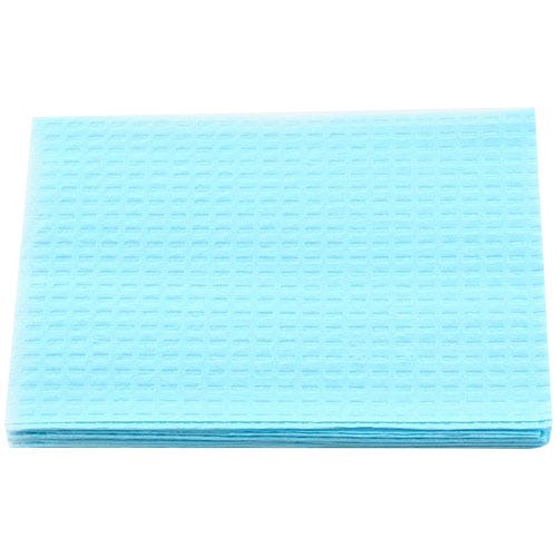 Patient Towel Tissue/Poly 13" x 18" 3-Ply Blue - 500/Case