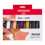 AMSTERDAM STANDARD ACRYLIC PORTRAIT SET 6 X 120ML