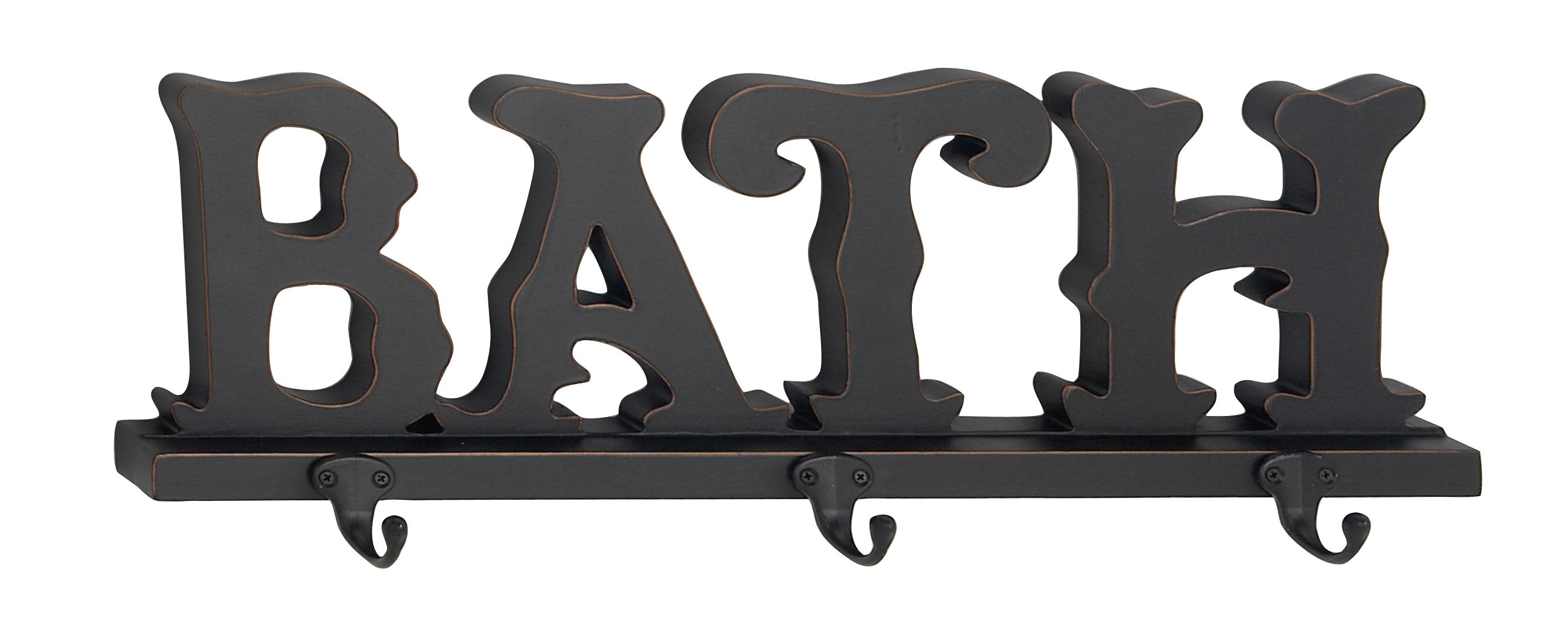 Black Wooden Wall Hook,