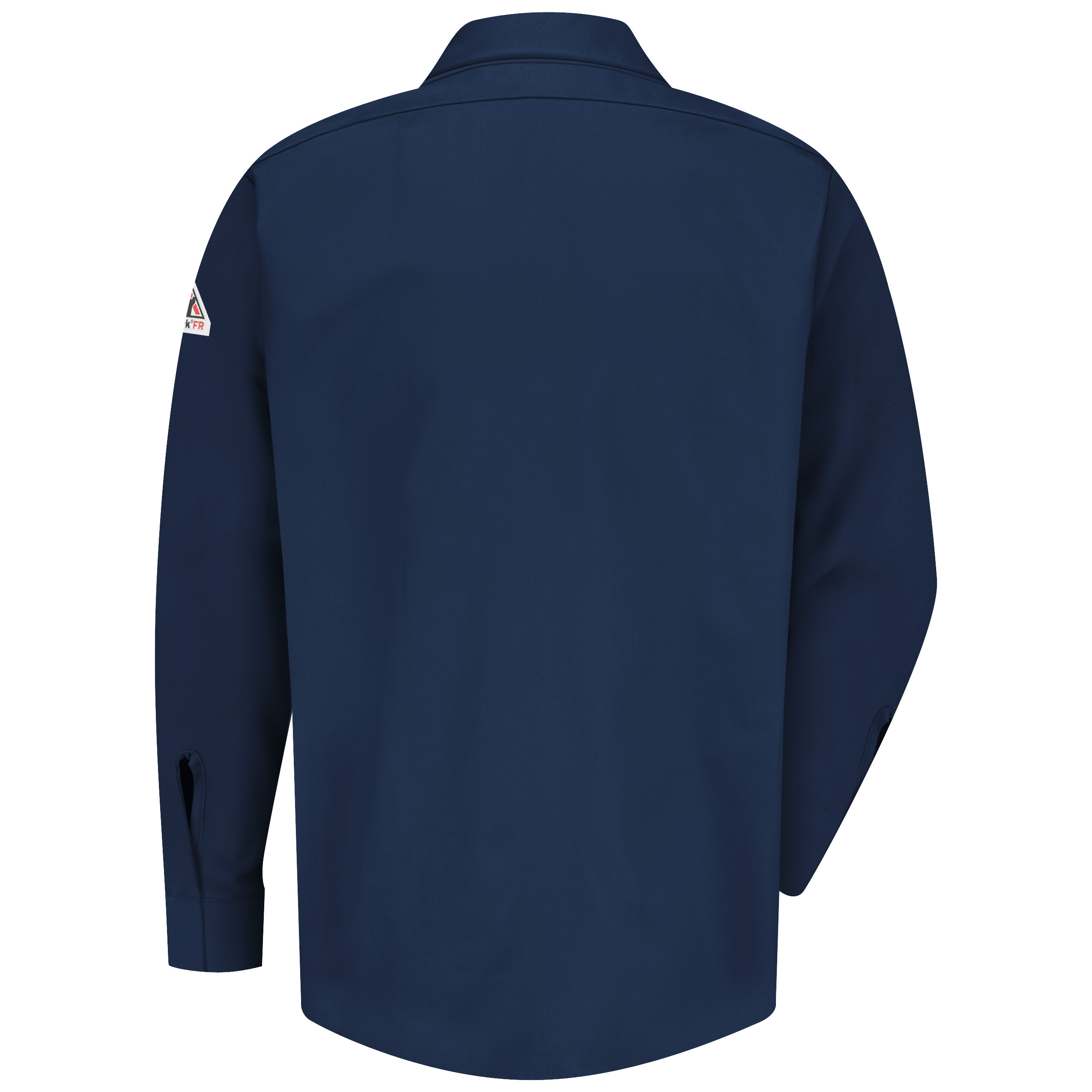 Picture of Bulwark® SMS2-NV Men's Midweight FR Pocketless Concealed-Gripper Work Shirt