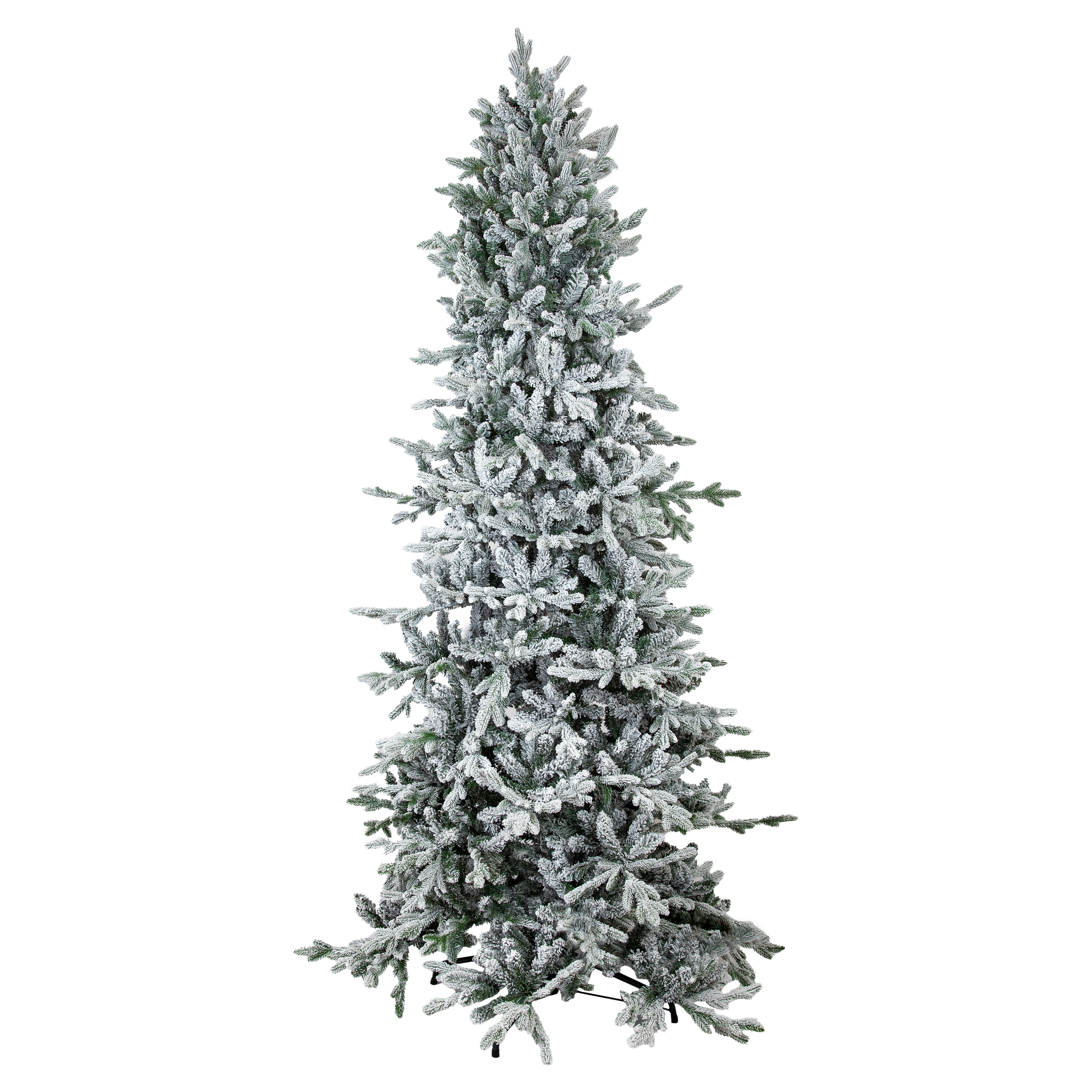 Slim and Stately Artificial Christmas Tree - 8-Foot (243.8 cm) - Flocked