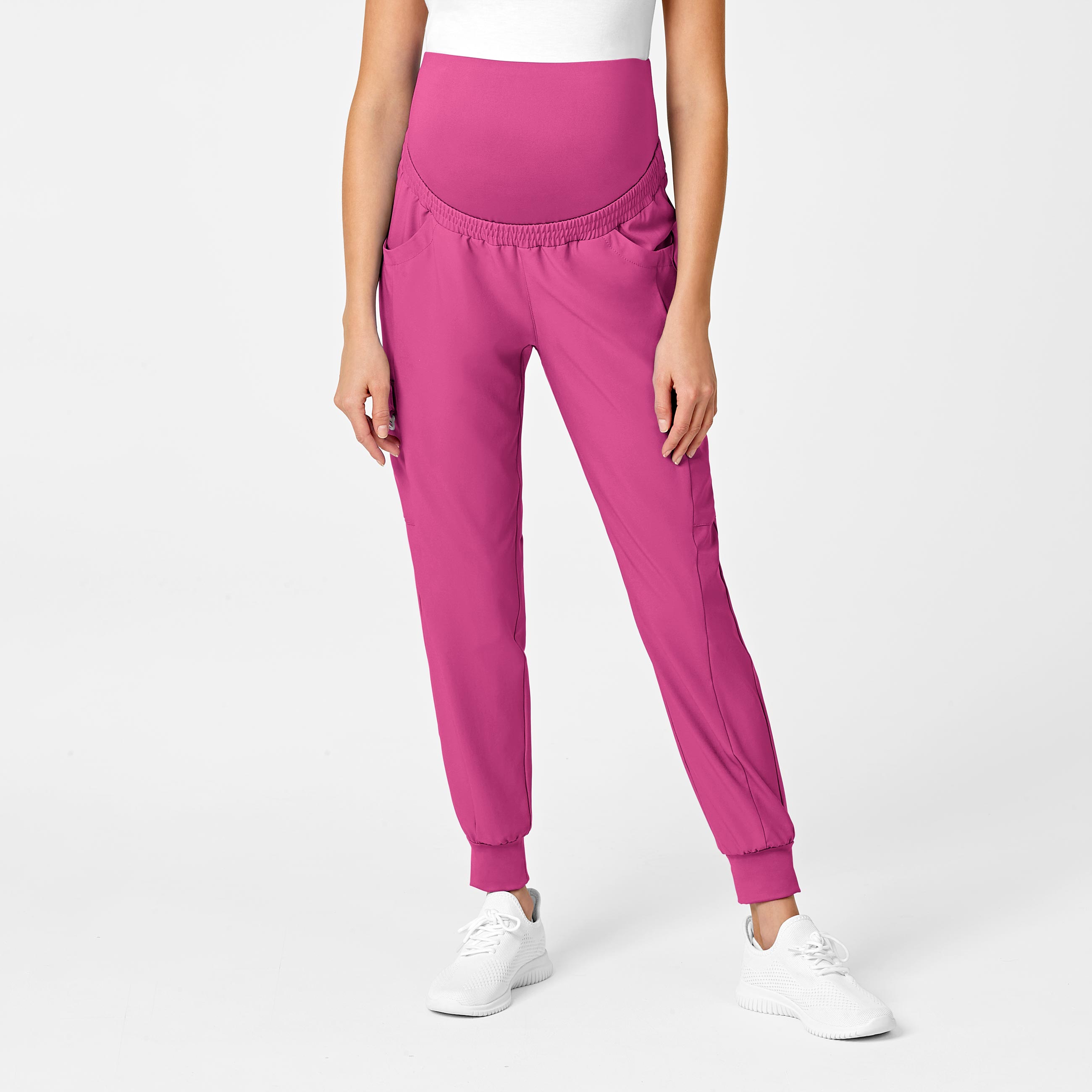 W123 Maternity 5455 Women‘s Jogger 5 Pocket Cargo Scrub Pant with 4 Way Comfort Stretch-Wonder Wink