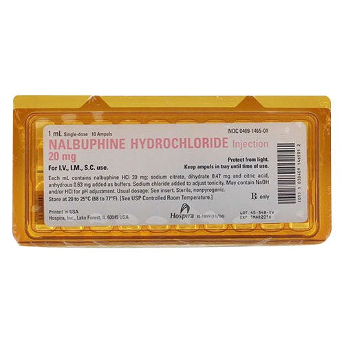 Nalbuphine HCl 20mg/ml 1ml Ampule CIV- 10/Box