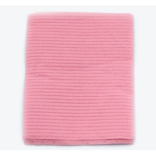 Polyback® Patient Towels, 3-Ply Tissue with Poly, 19" x 13", Dusty Rose - 500/Case