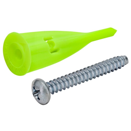 WallClaw HammerIn Drywall Anchors with Screws 25 pc