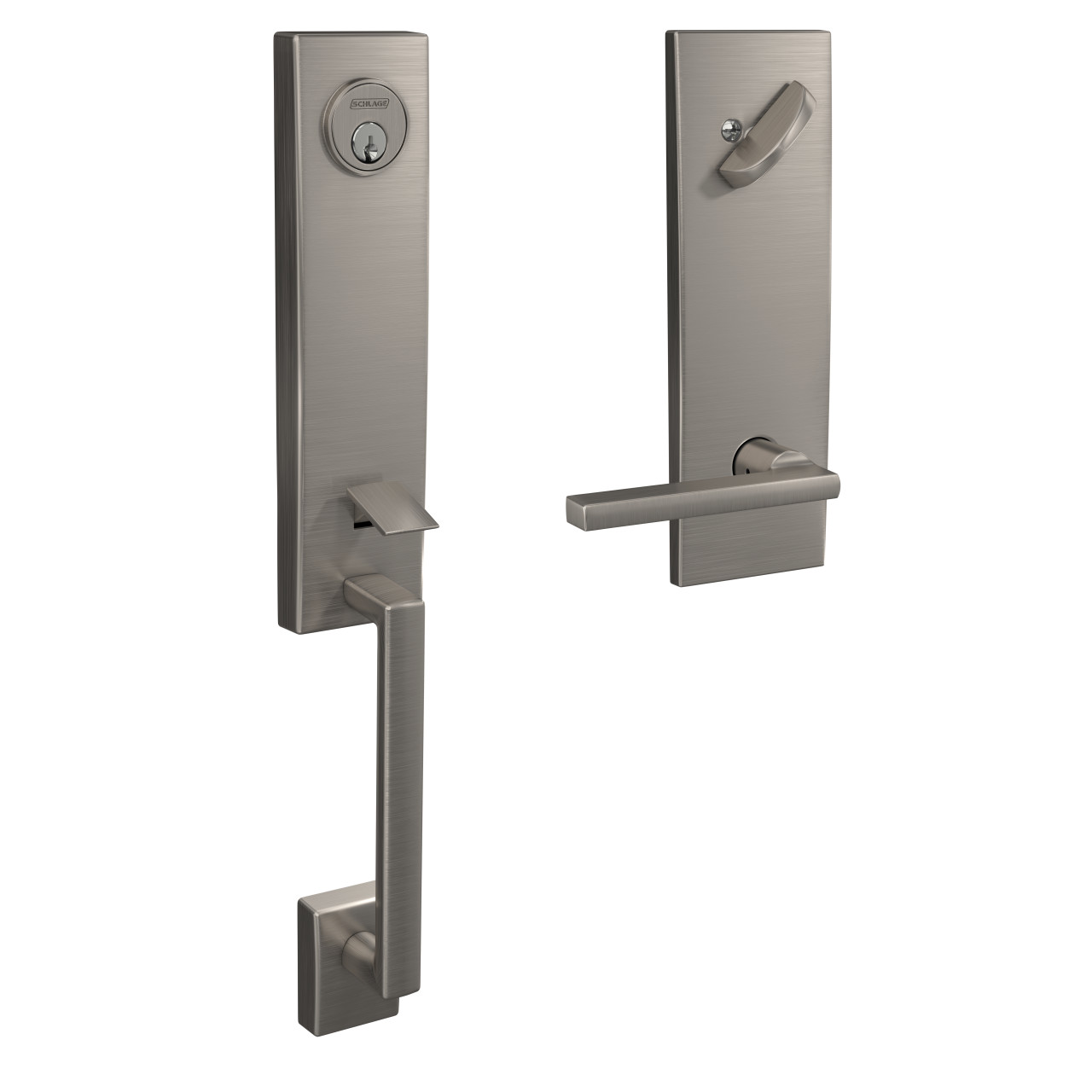 Custom 3/4 Trim Single Cylinder Handleset and Latitude Lever with Century Trim