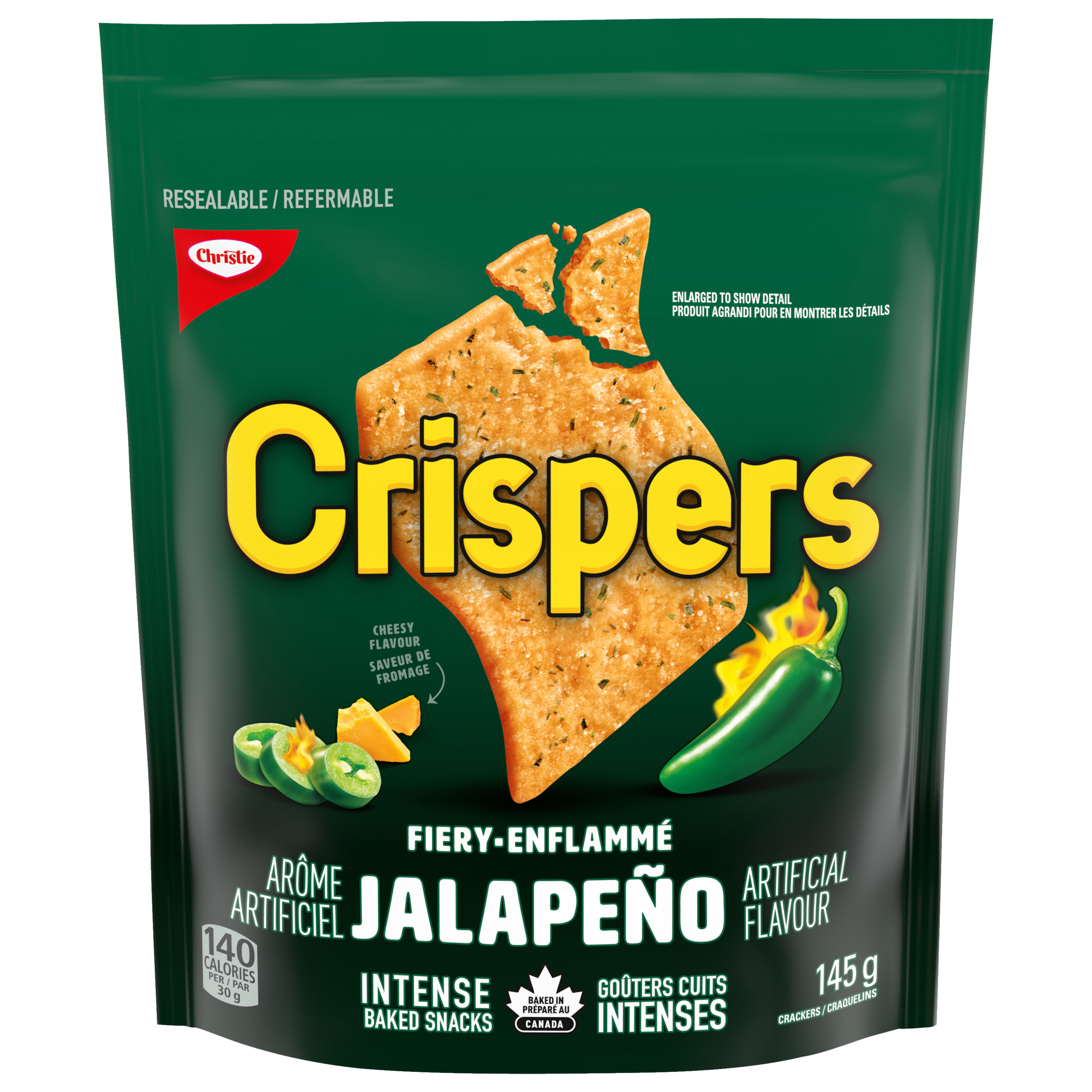 Crispers Jalapeno Crackers 145 G