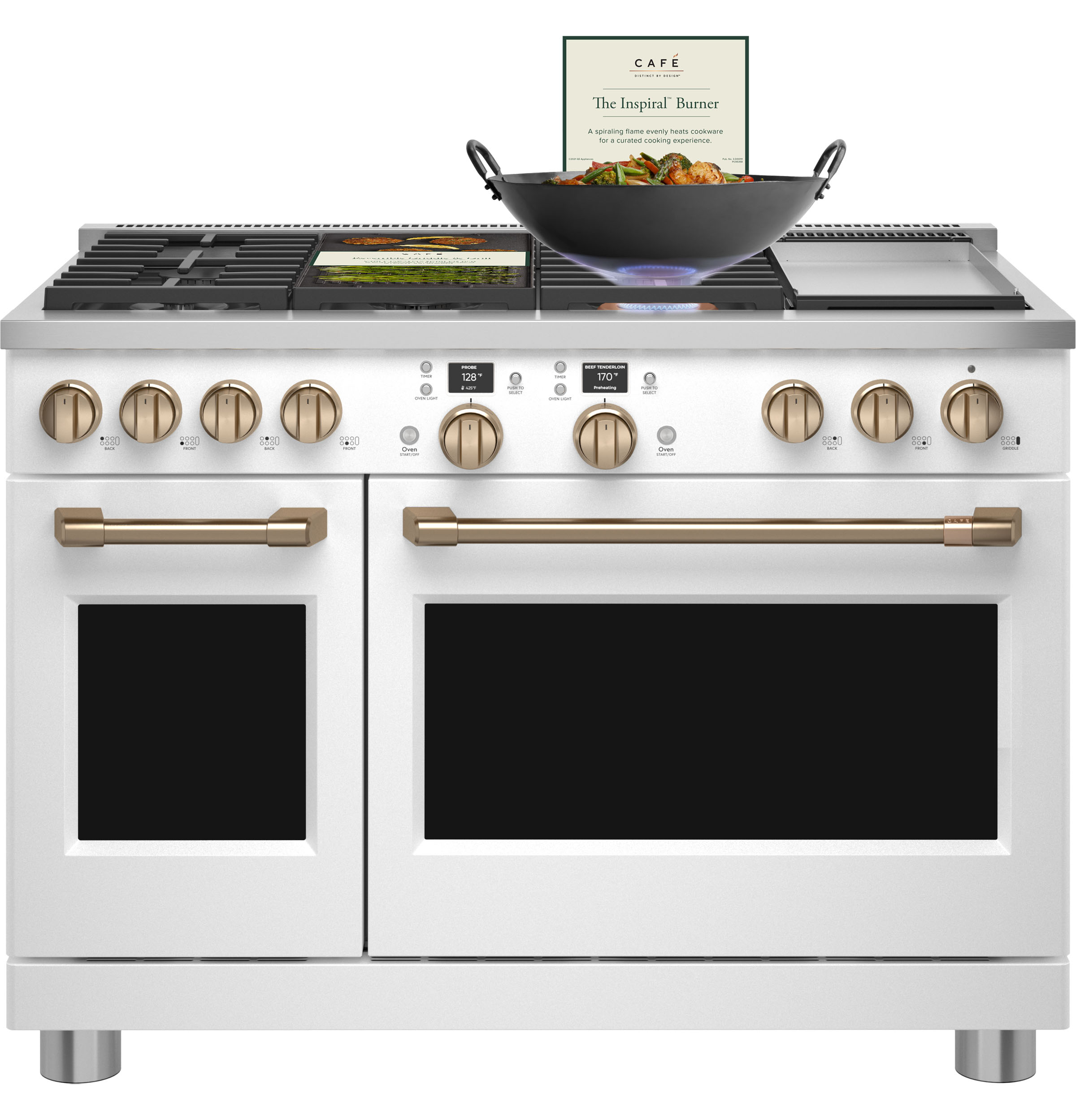 48" Width 6 Burners Dual Fuel Griddle Conv ADA Compliant — Connectable via built-in WiFi view 2