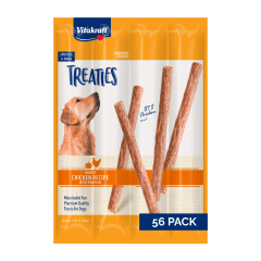 Image of Vitakraft Treaties Dog Treat, Smoked Chicken Recipe with Pumpkin, Value-Pack, 56 Count