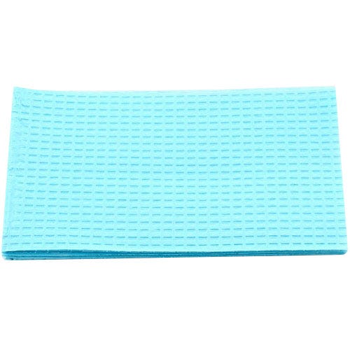 Patient Towel Tissue/Poly 17" x 18" 3-Ply Blue - 500/Case