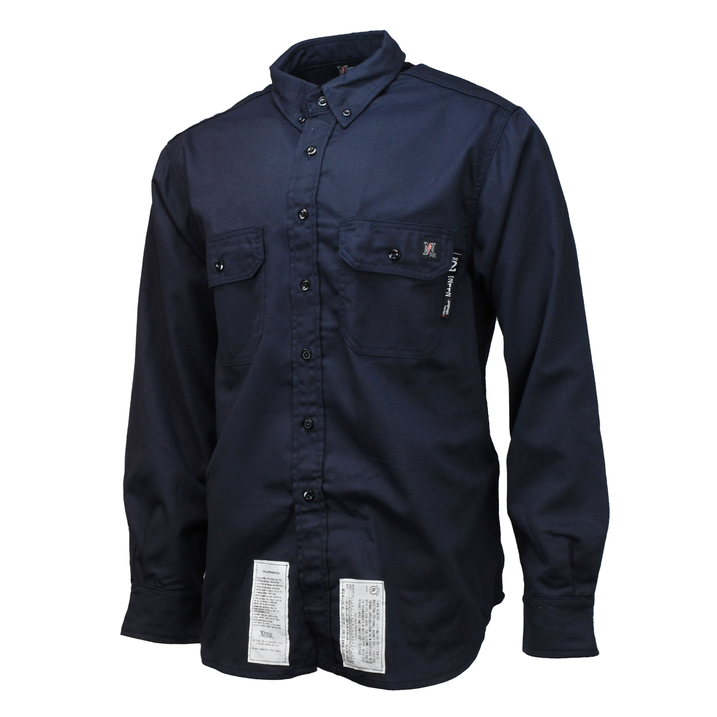 VU7SH 7 oz Ultra-Soft FR Shirt (CAT 2) - Navy - Size 2X