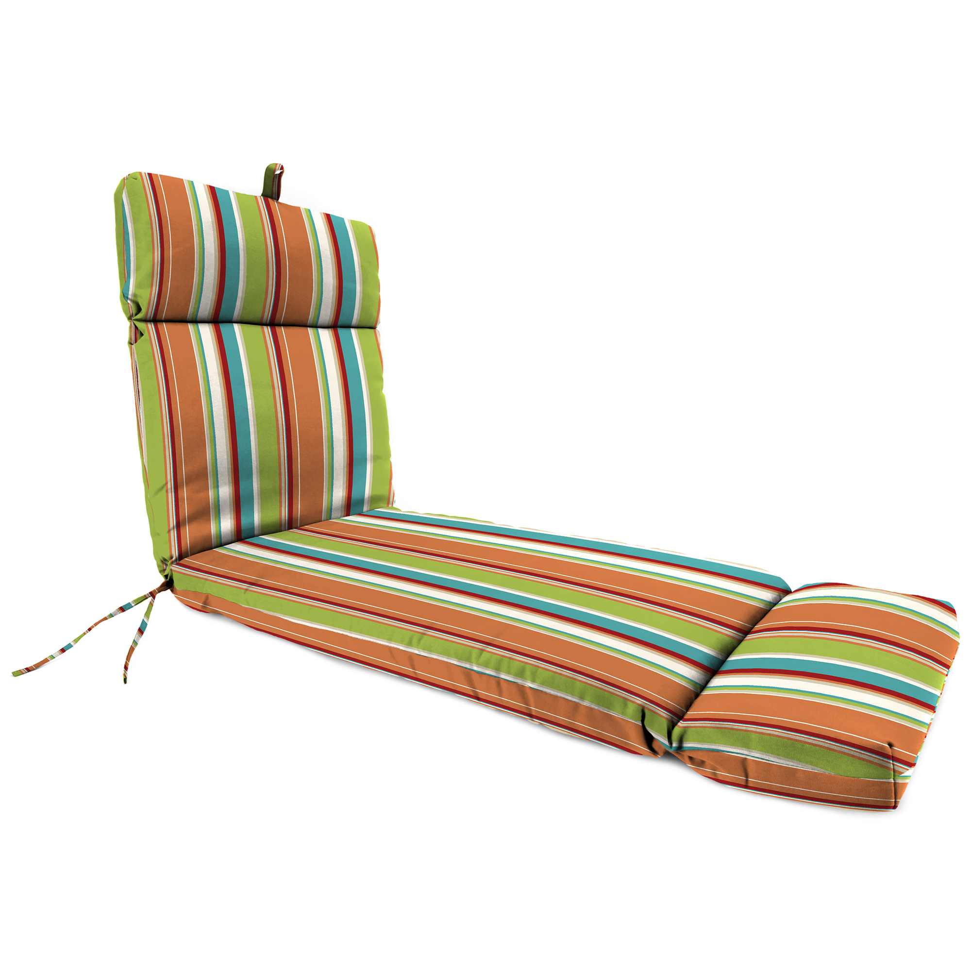 New Outdoor Patio Chaise Lounge Cushion with Ties and Loop 72" x 22", UV Treated - Picture 8 of 18