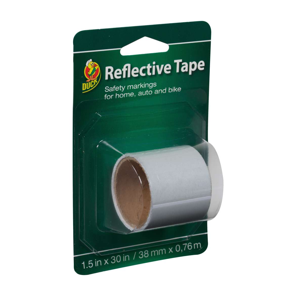 Duck® Brand Reflective Tape - White, 1.5 in. x 30 in. Image