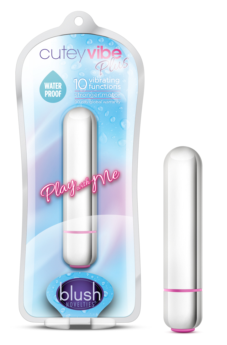 Blush Play with Me Cutey Vibe Plus Silver 3.25-Inch Vibrating Bullet