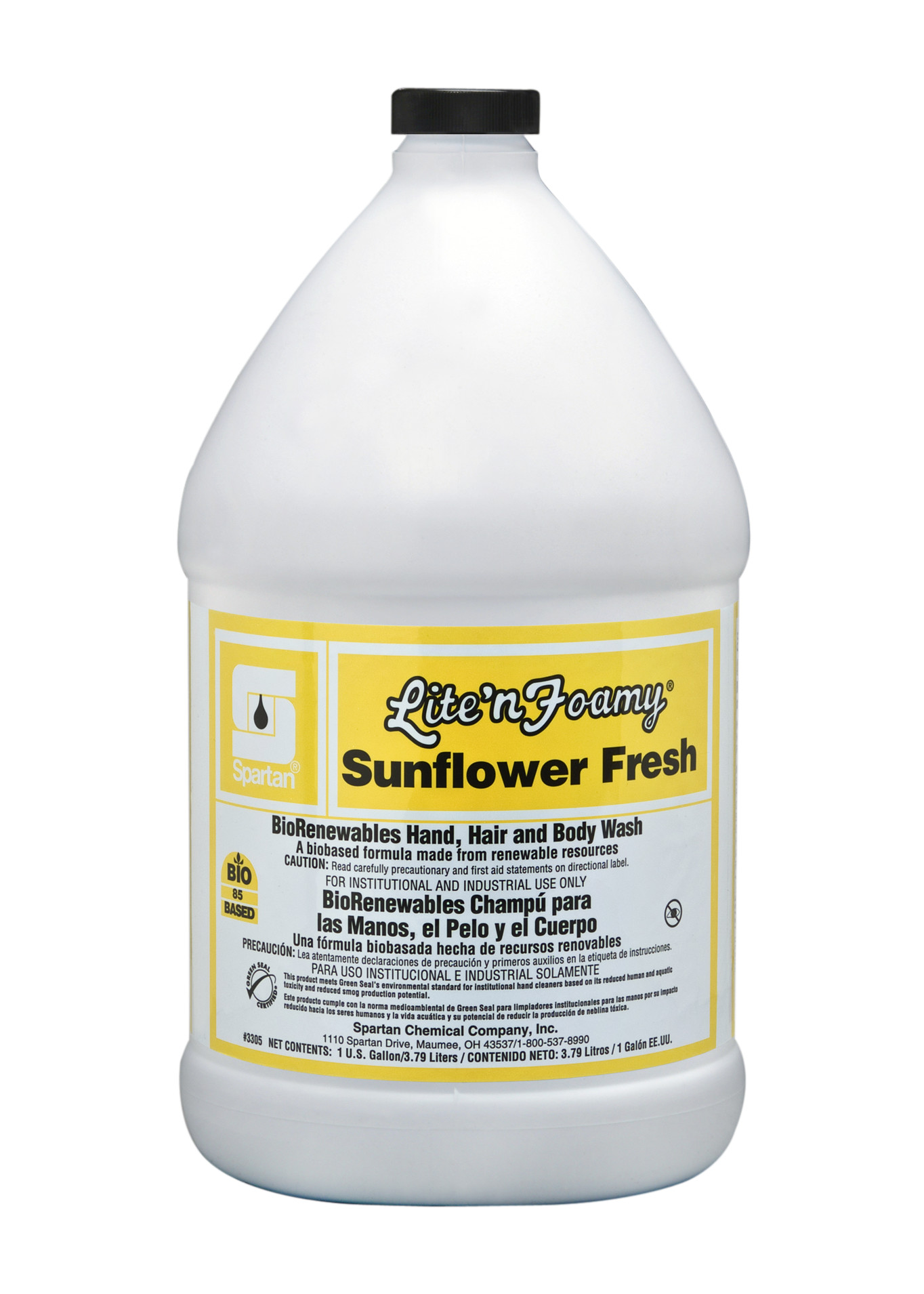 Spartan Chemical Company Lite'n Foamy Sunflower Fresh, 1 GAL 4/CSE