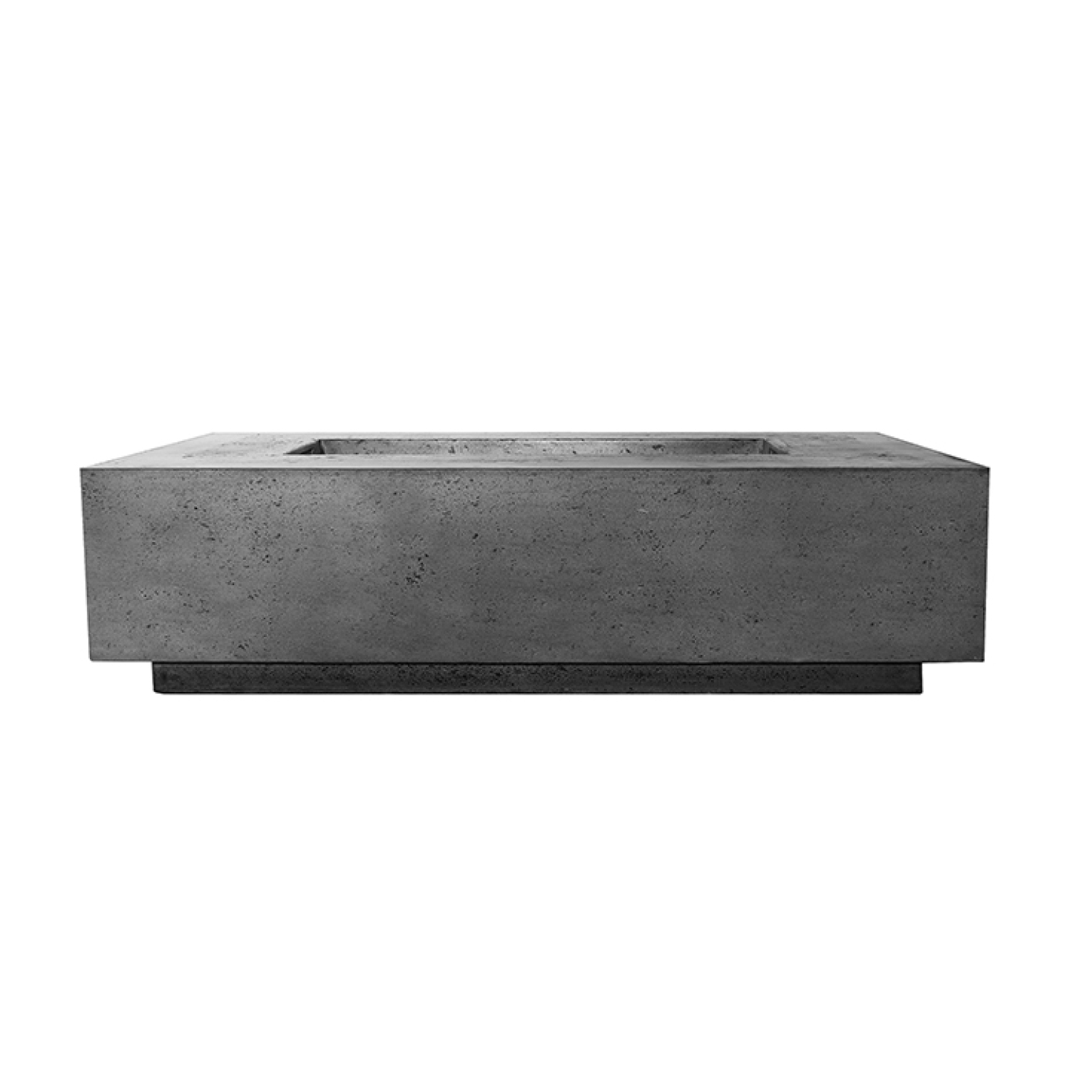 XO Appliances Fire rectangular table 60 x 32 Natural gas fired GFRC Gray