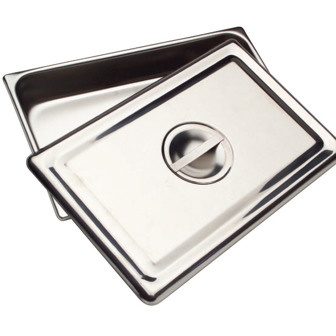 Instrument Tray with recessed handle cover, 12-1/4" x 7-5/8" x 2-1/8"