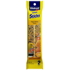 Image of Vitakraft Crunch Sticks Canary & Finch Treat Egg & Honey Flavor - 2 Sticks