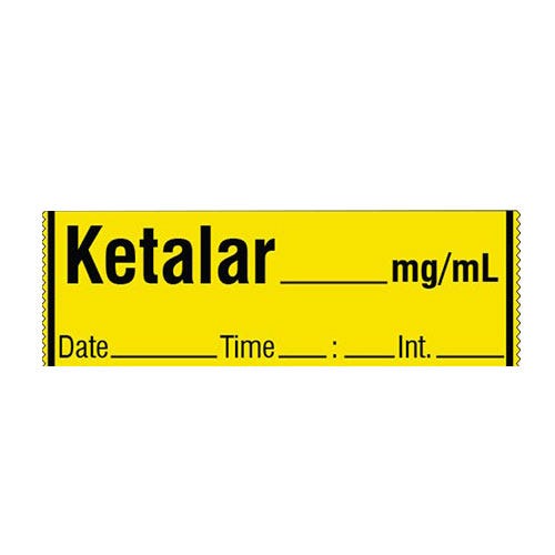 Ketalar Labels Yellow - 333/Roll