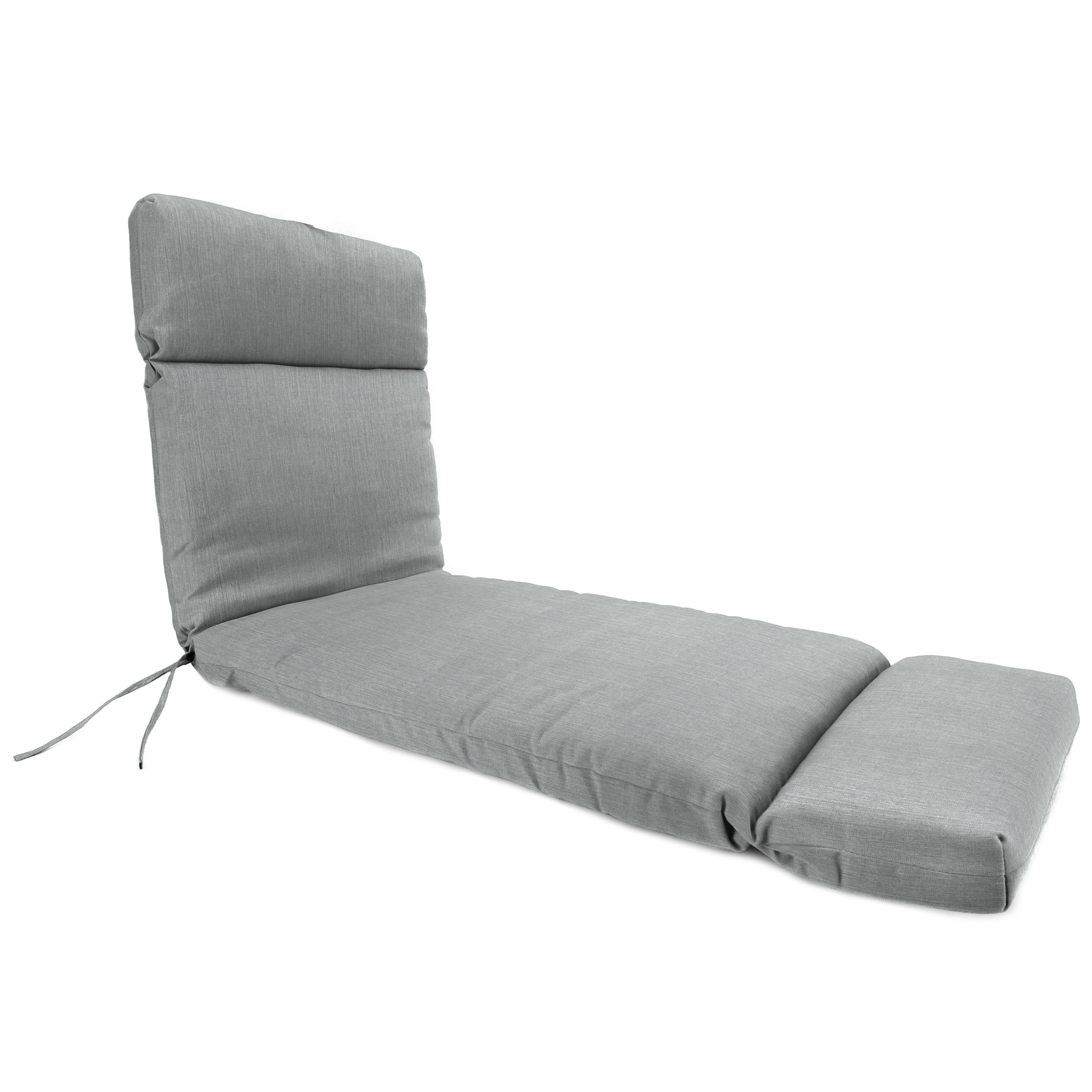 New Outdoor Patio Chaise Lounge Chair Cushion with Ties 75.5" x 22", UV Treated - Picture 4 of 12