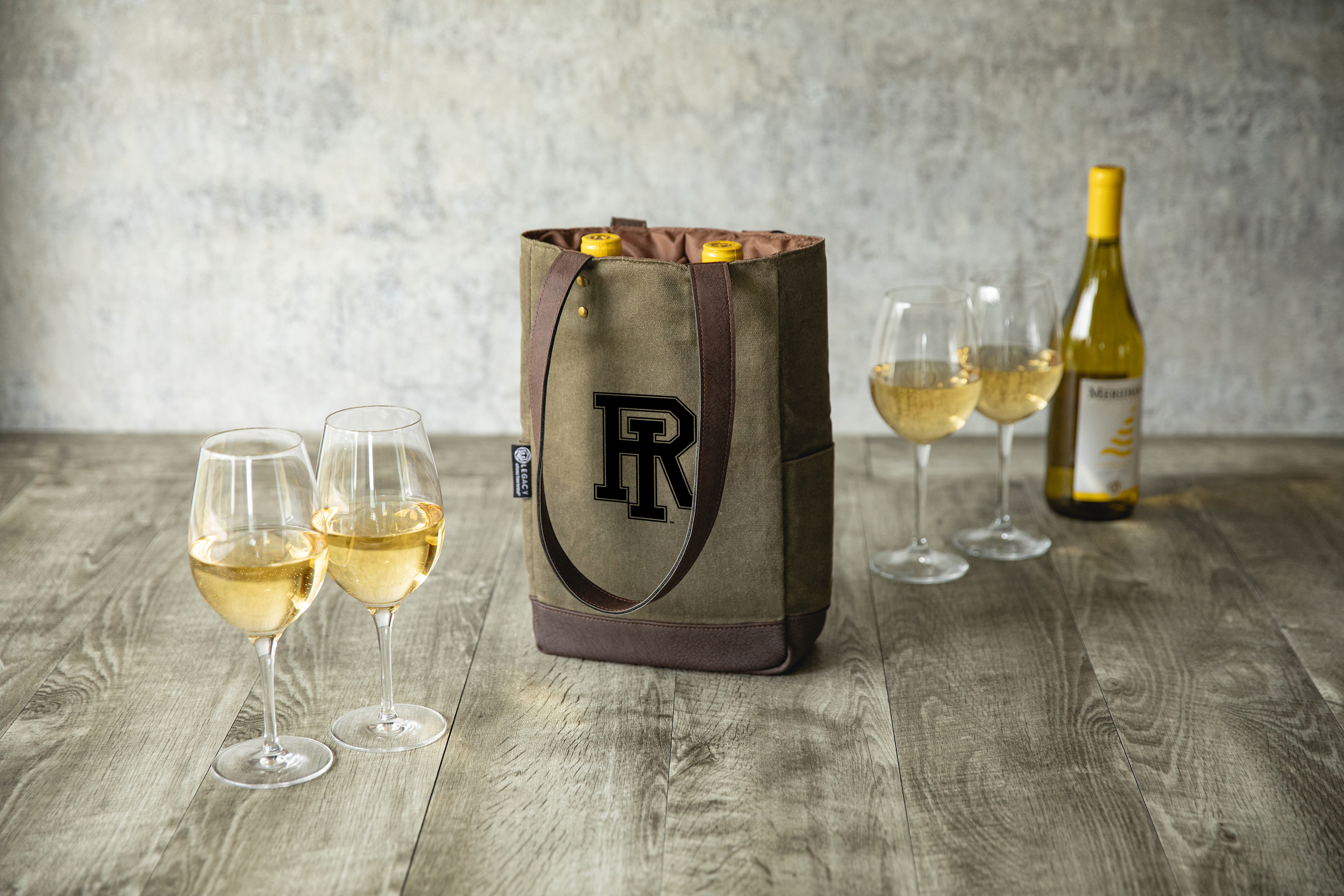 Rhode Island Rams - 2 Bottle Insulated Wine Cooler Bag