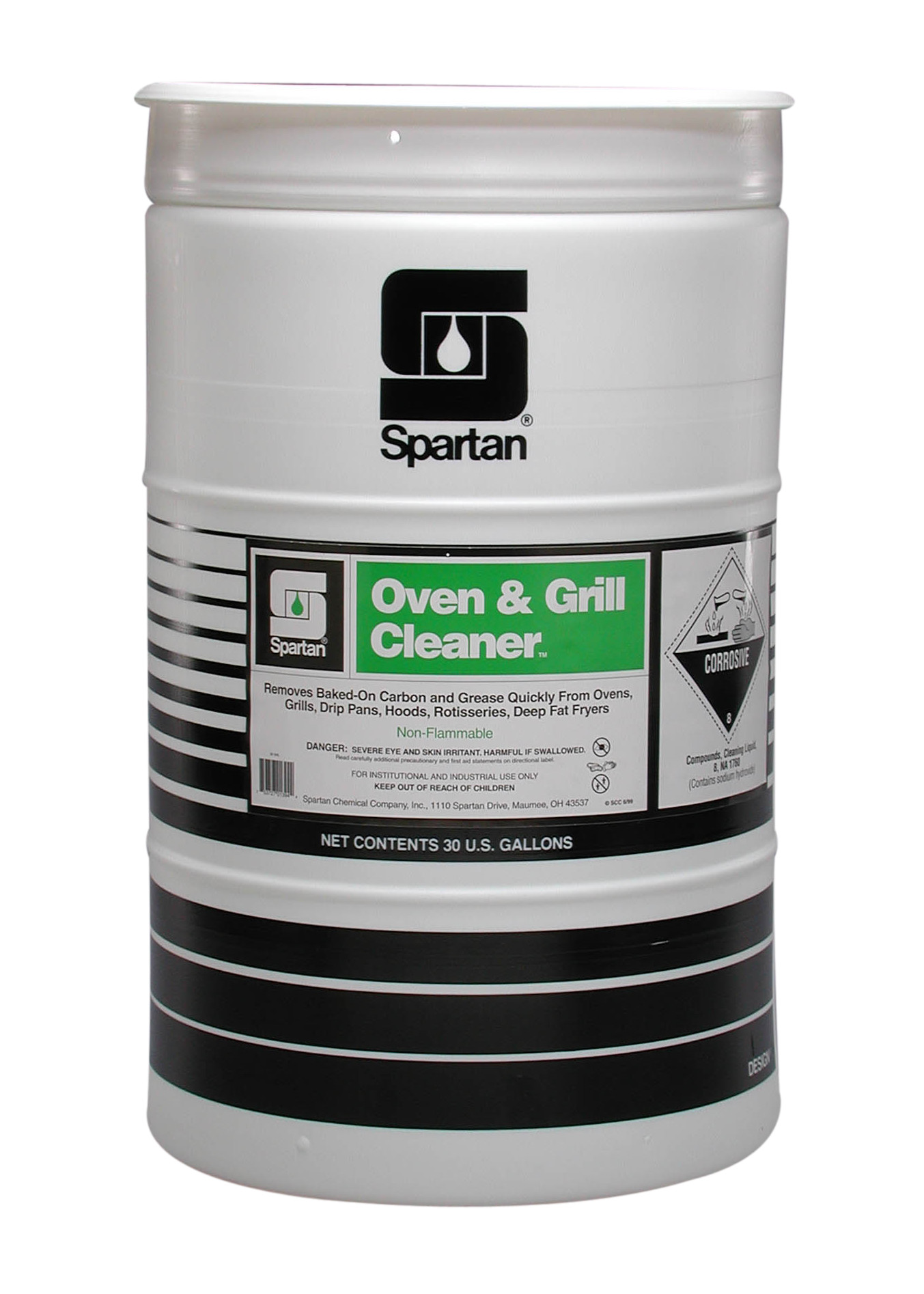 Spartan Chemical Company Oven & Grill Cleaner, 30 GAL DRUM