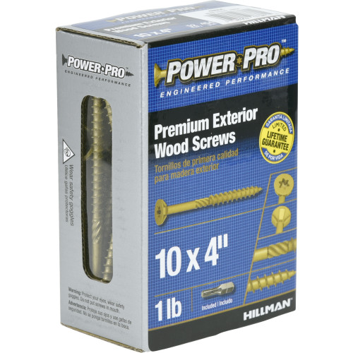 Power Pro Premium Exterior Wood Screw 10 x 4"