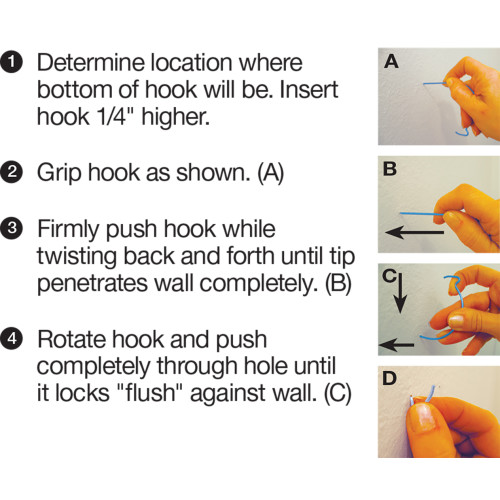 Hillman Monkey Hook & Gorilla Hook Picture Hangers 3550lb 30 Pack