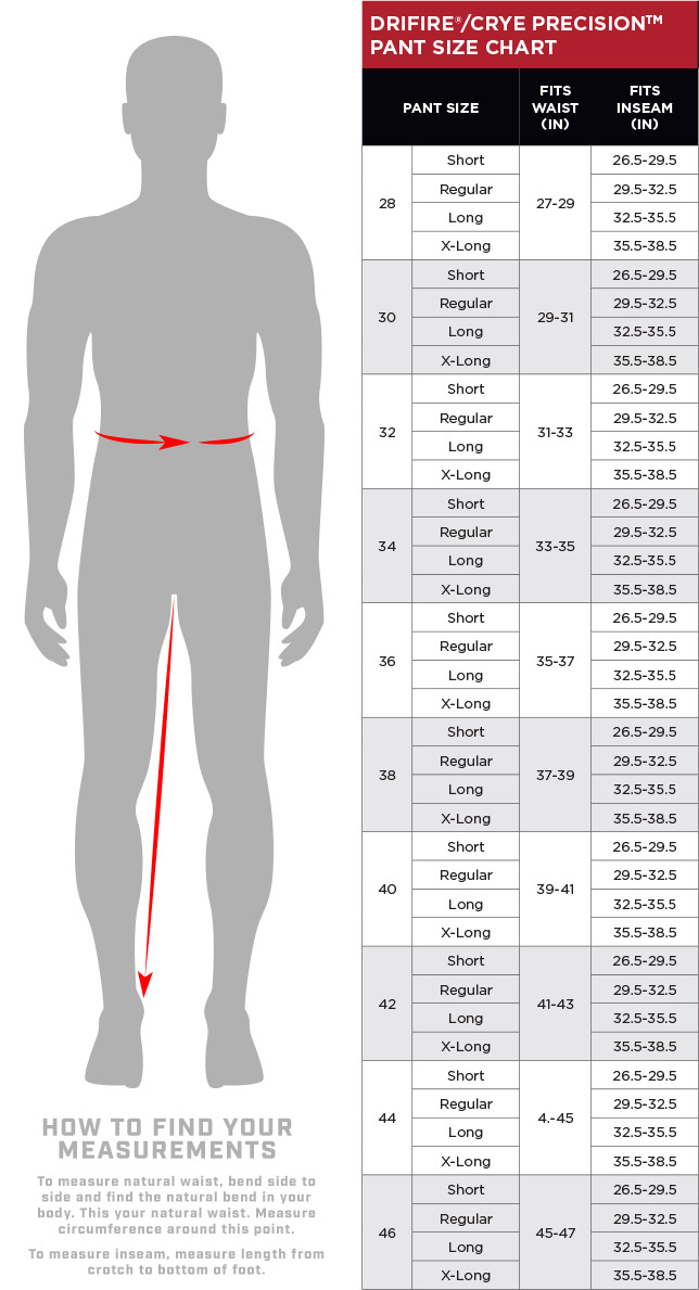 Sizing Chart