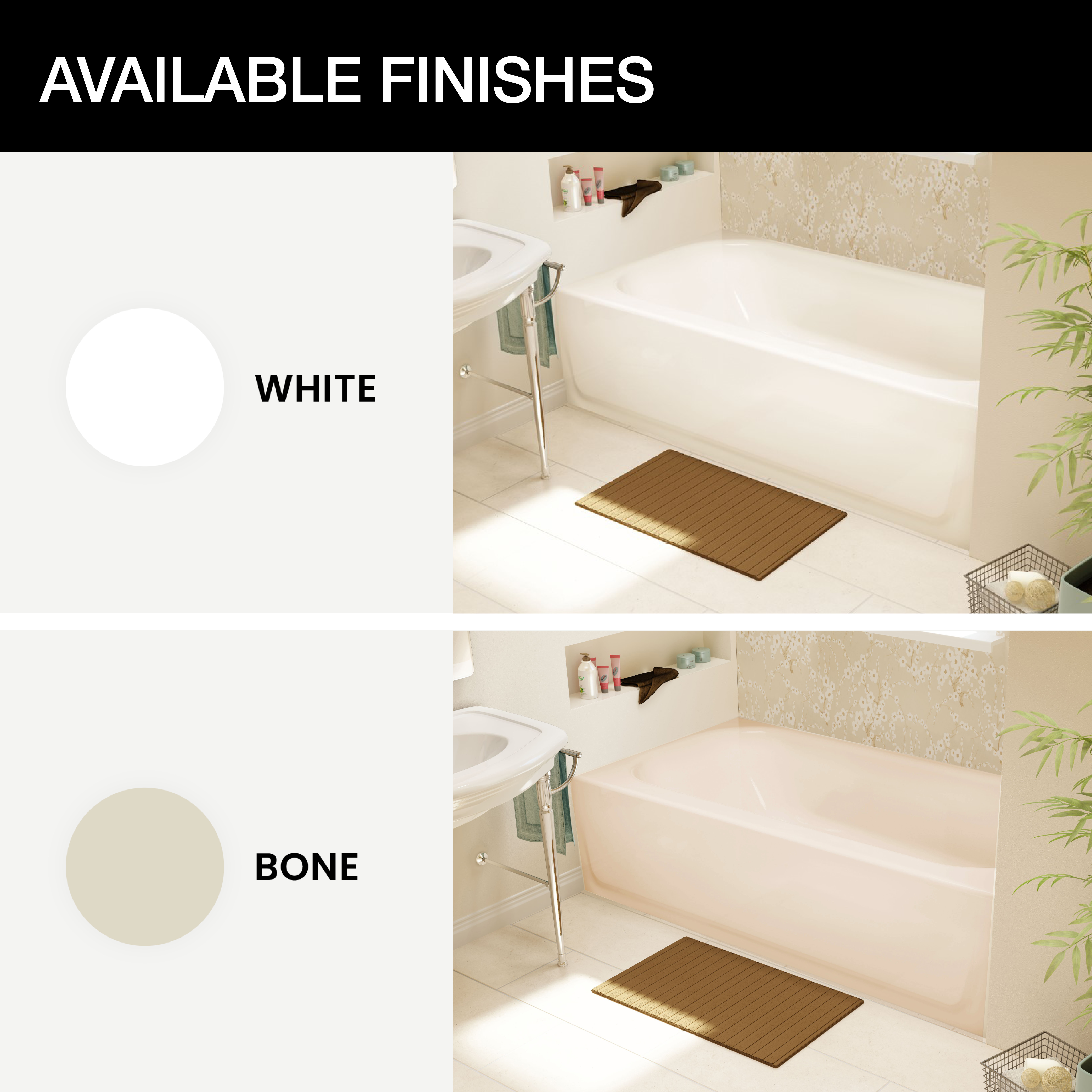 Beautiful and Brilliant Bathtub finishes