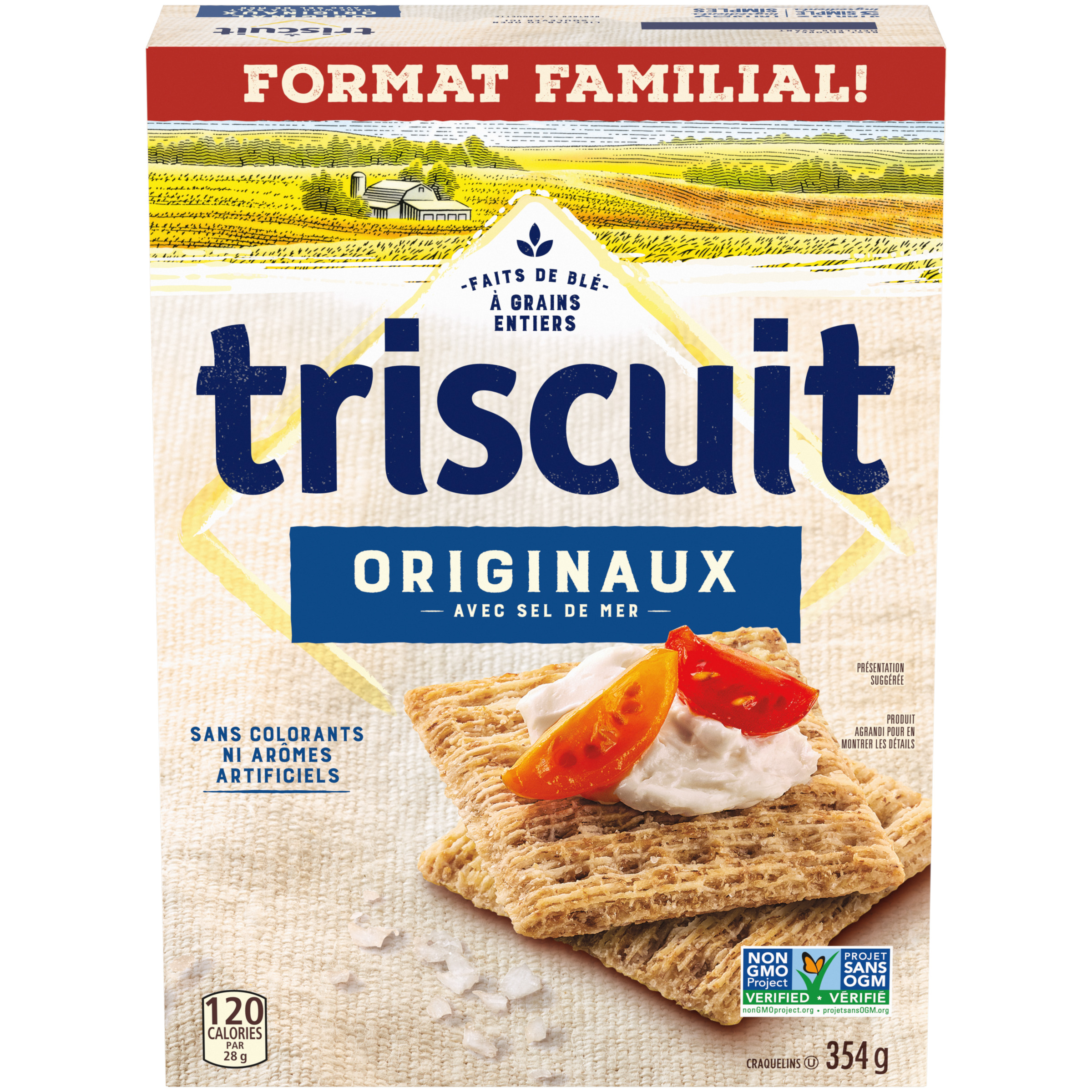 Triscuit Original Family Size Crackers 354 G-thumbnail-1