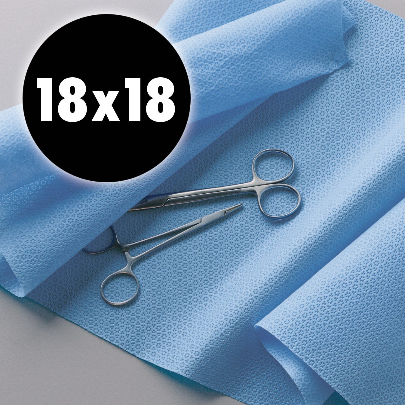 Halyard H100 Sterilization Wrap 18" x 18" Blue 100/Bag