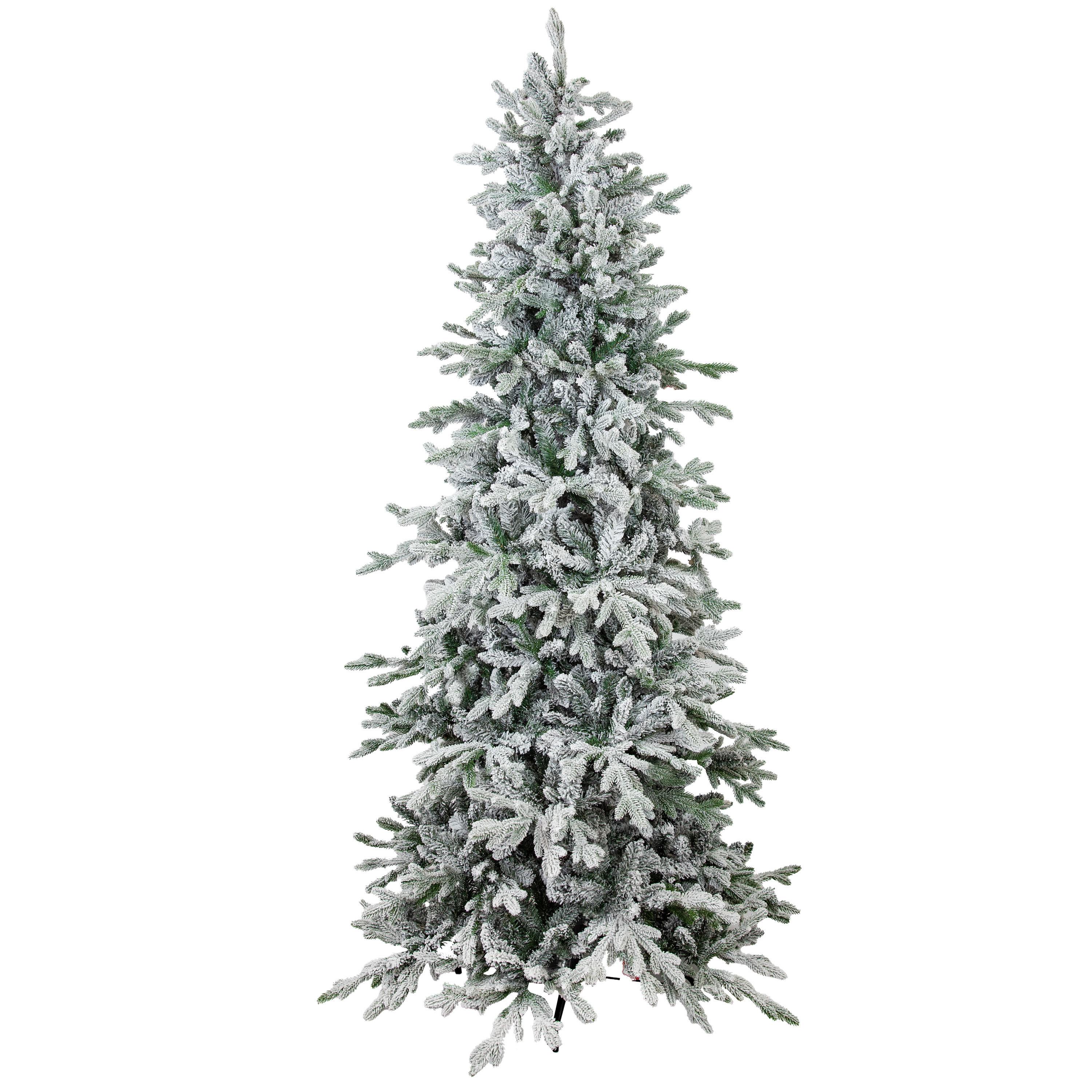 Slim and Stately Artificial Christmas Tree - 7-Foot (213.3 cm) - Flocked