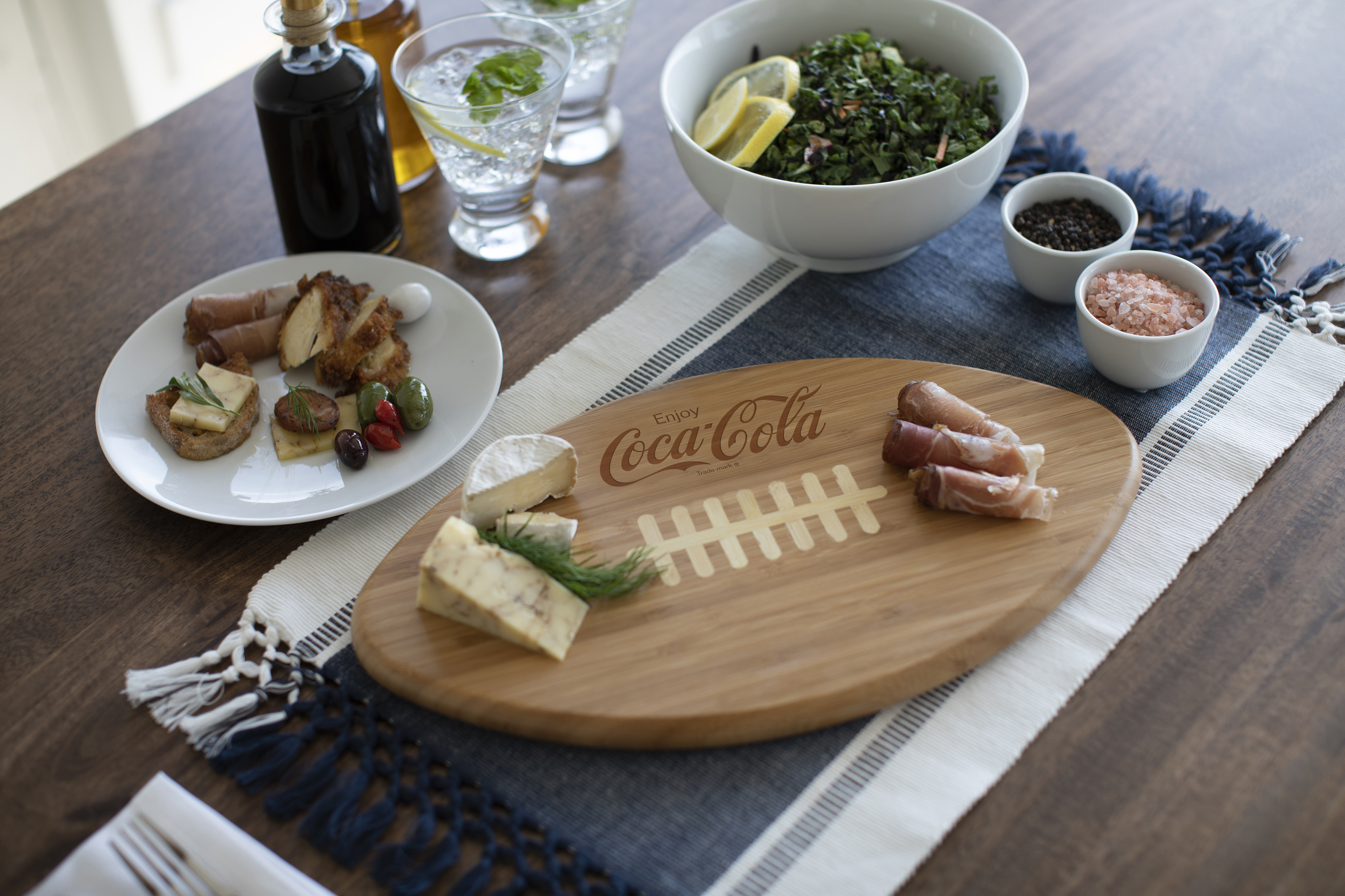 Coca-Cola - Touchdown! Football Cutting Board & Serving Tray