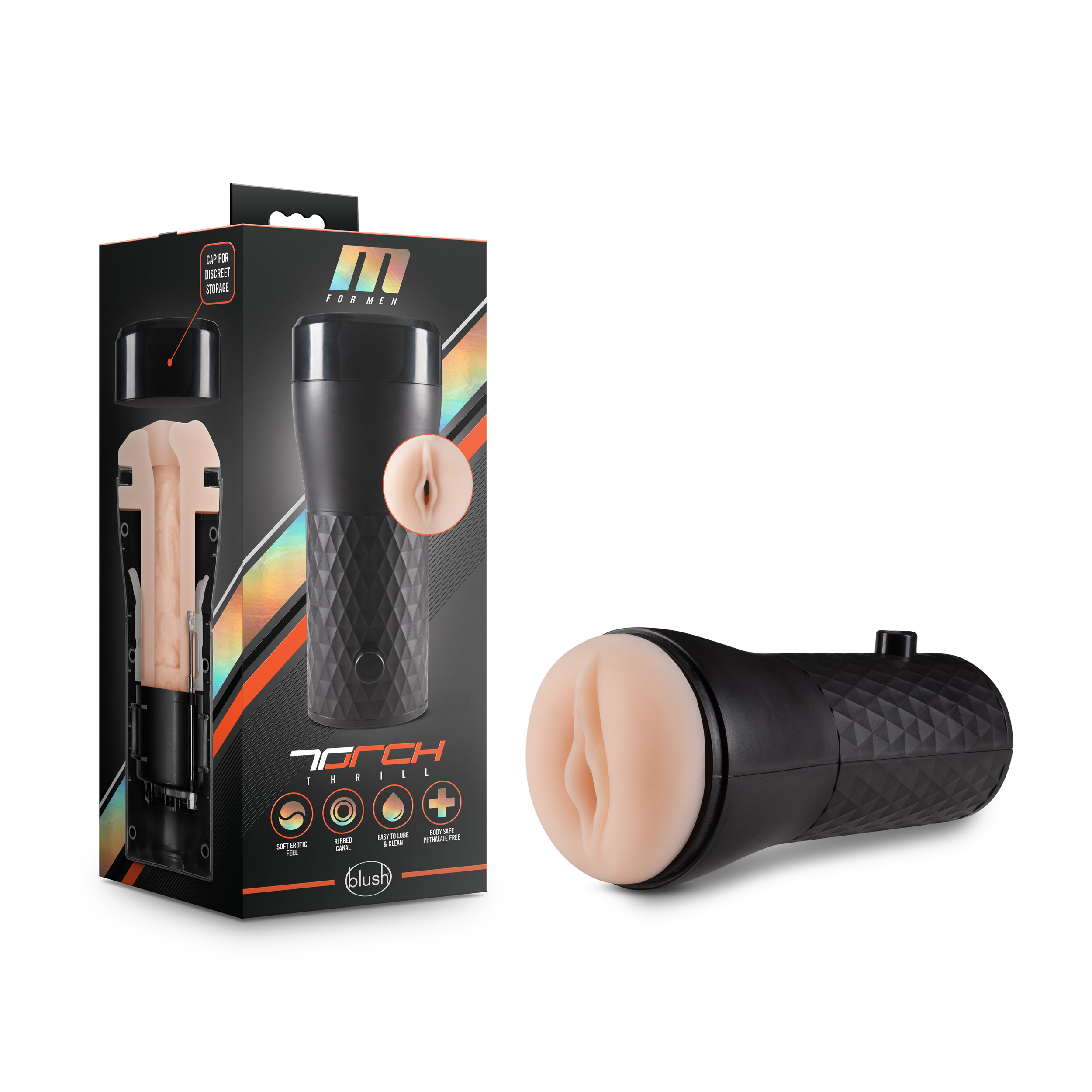 Blush M for Men Torch Thrill Vanilla Masturbator / Stroker