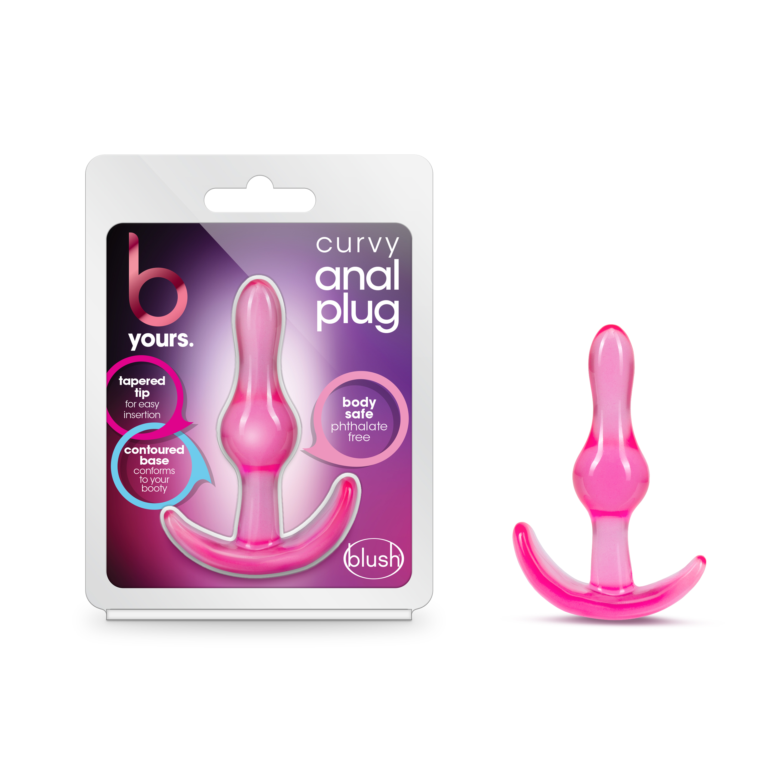 Blush B Yours Curvy Pink 3.5-Inch Anal Plug