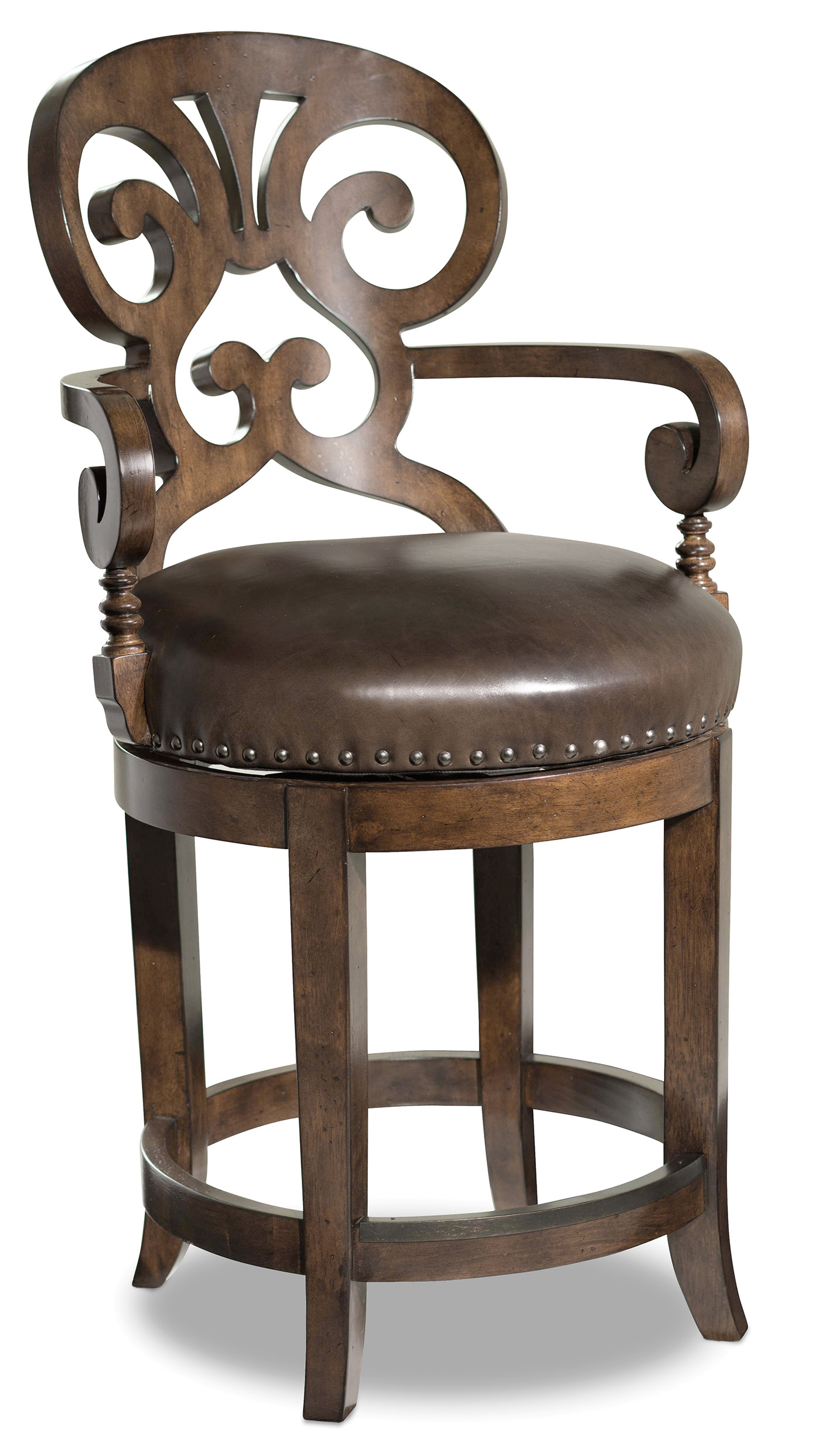 Picture of Jameson Cottage Leather Counter Stool