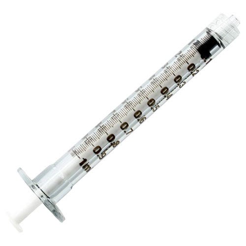 1 cc Syringe, BD Luer-Lok™ Tip - 100/Box