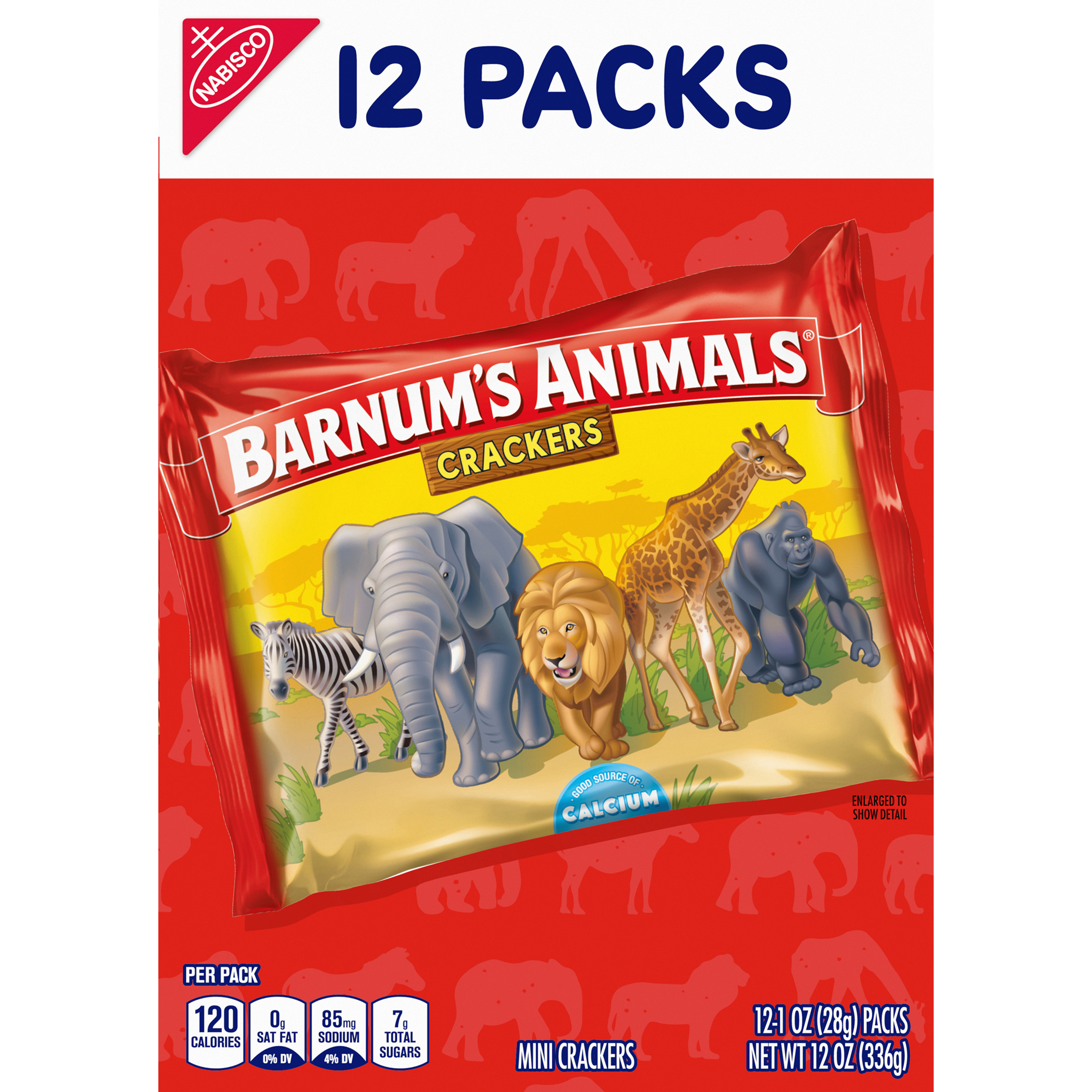 Barnum's Original Animal Crackers, 12 - 1 oz Snack Packs-2