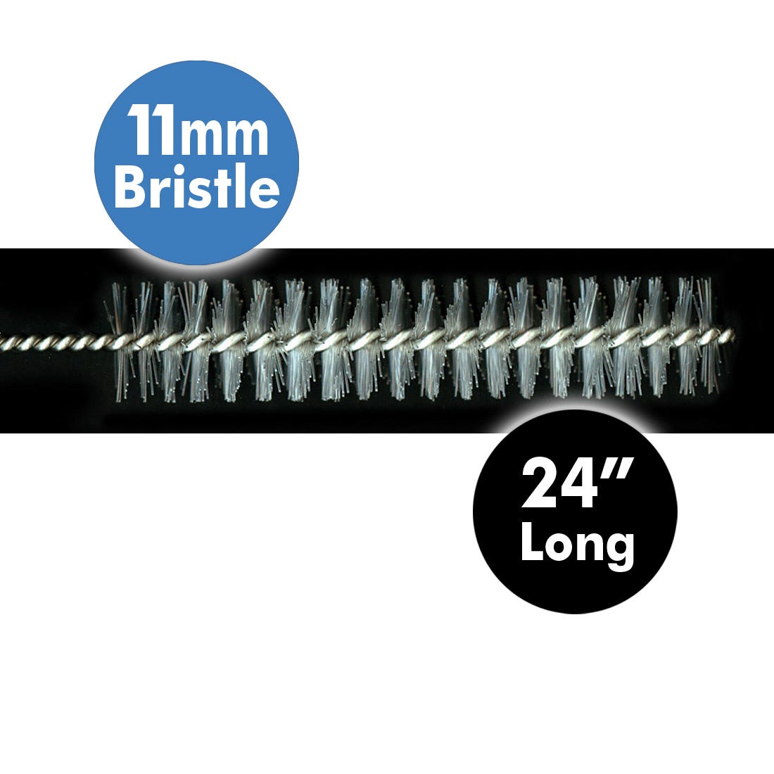 ACE Autoclavable Cleaning Brushes, large, 11mm bristle diameter, 24" long -12/Pkg