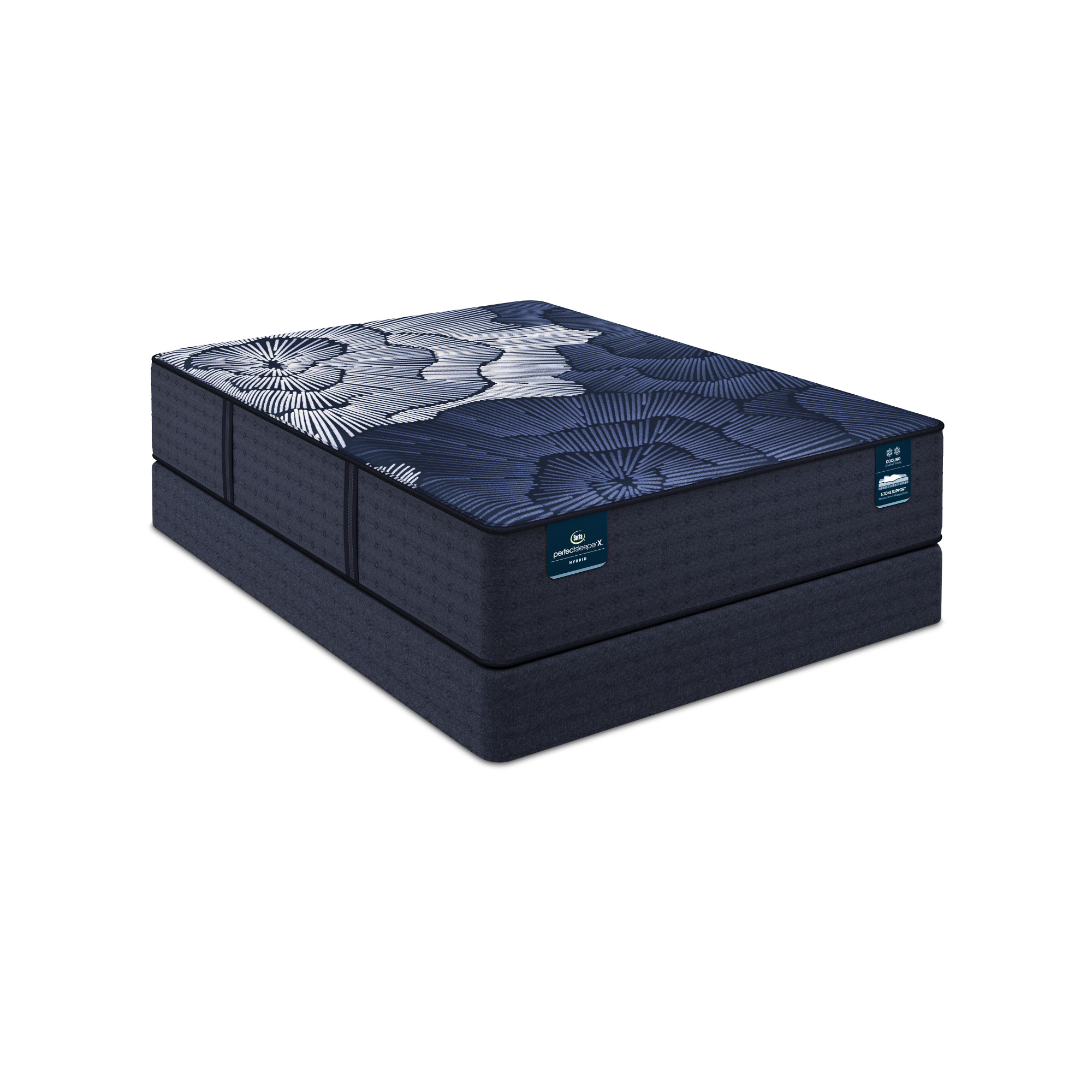 Serta Perfect Sleeper Hybrid Perfect Sleeper X Prescott 14" Hybrid Medium Firm Mattress Set -Twin XL