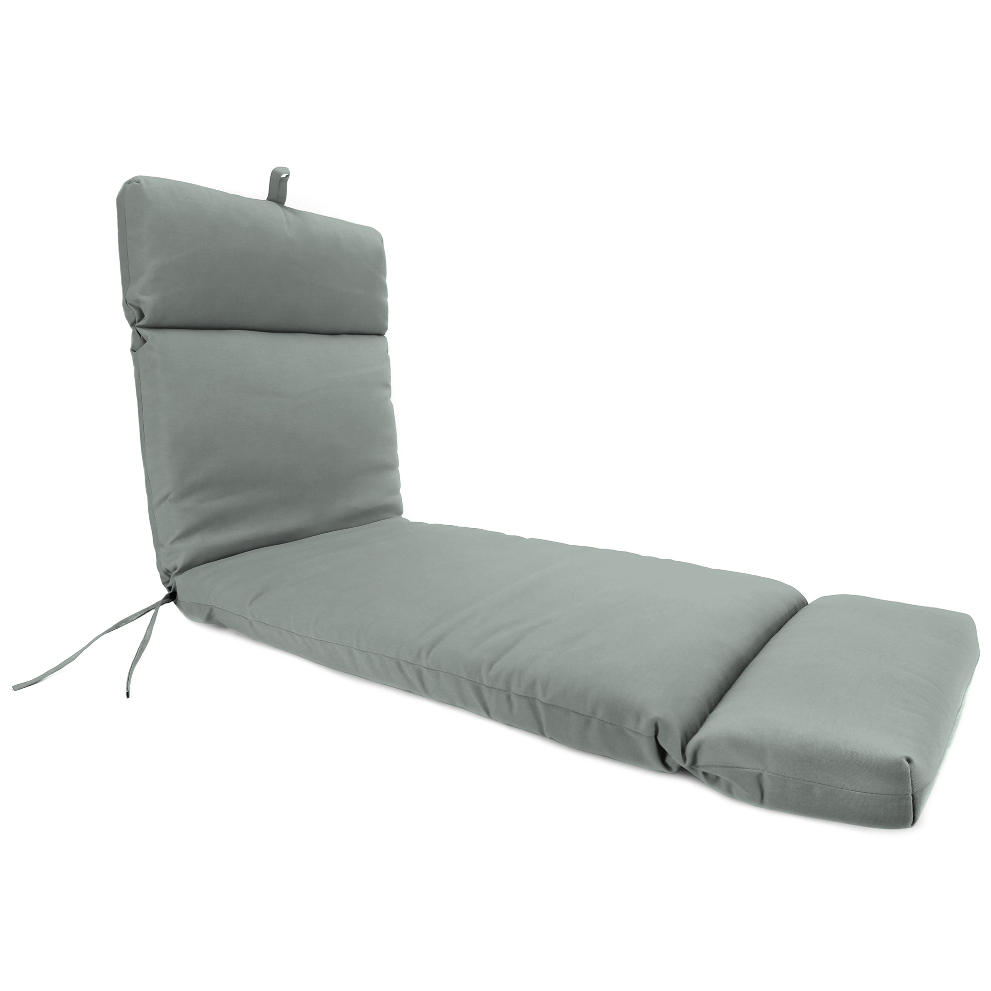 New Outdoor Patio Chaise Lounge Chair Cushion with Ties 72" x 22", UV Treated - Picture 8 of 13